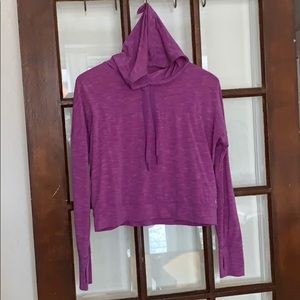 Crop top sport breathable shirt Violet- Gap Small